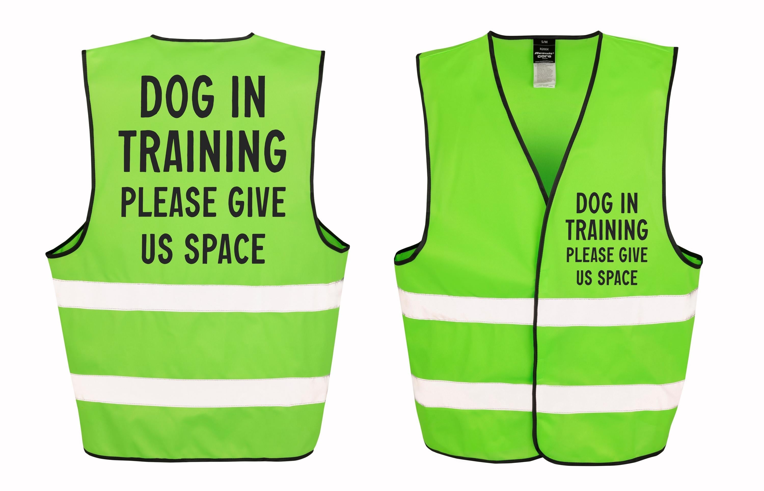 Dog In Training Walking Hi-Vis Waistcoat Reflective Safety Vest