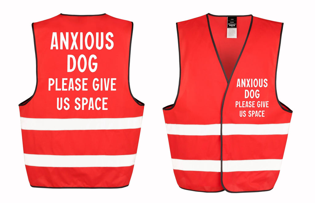 Anxious Dog Walking Hi-Vis Waistcoat Reflective Safety Vest