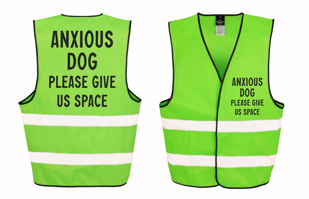 Anxious Dog Walking Hi-Vis Waistcoat Reflective Safety Vest