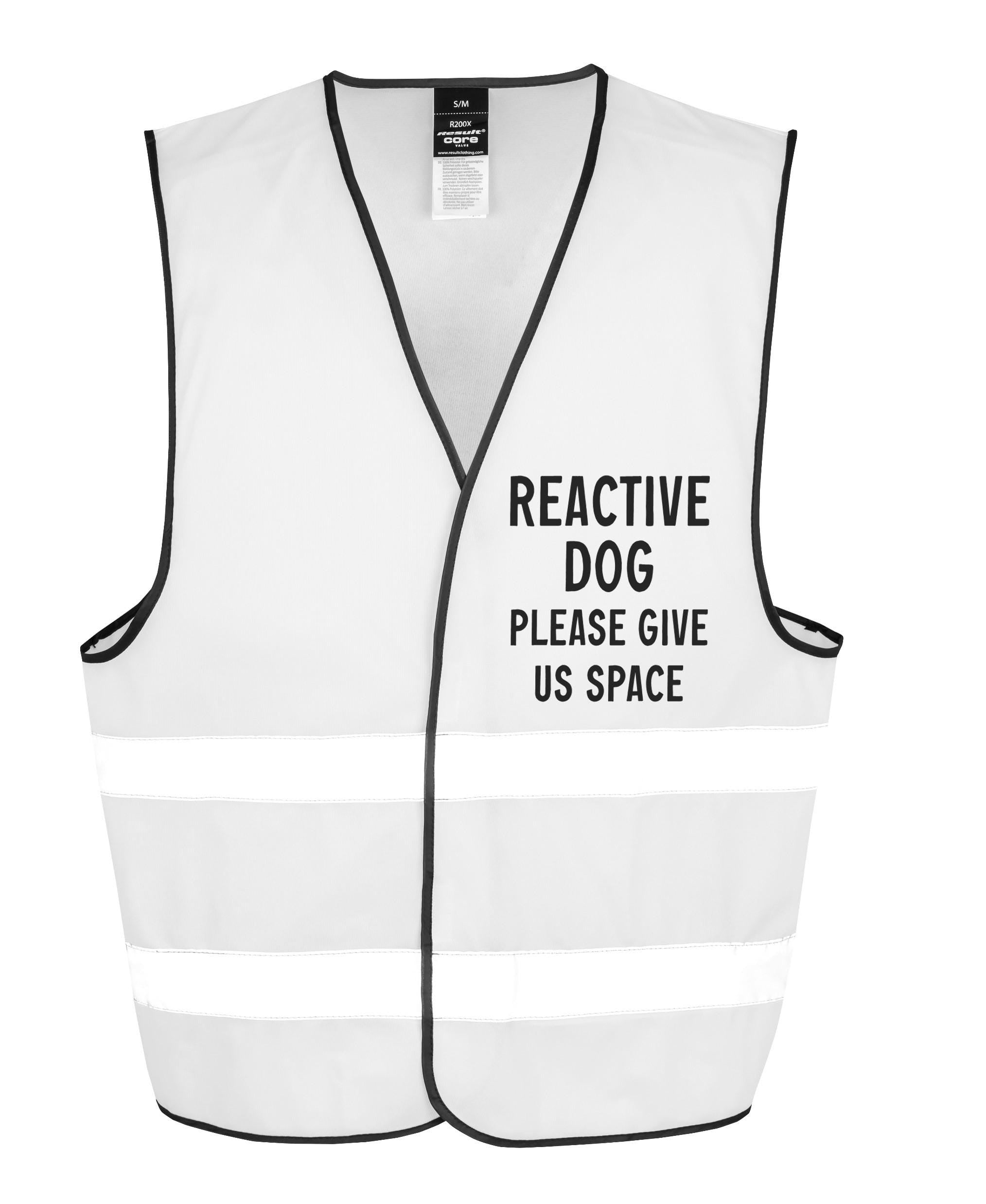 Reactive Dog Walking Hi-Vis Waistcoat Reflective Safety Vest