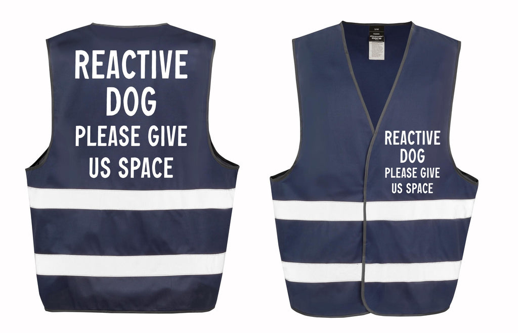 Reactive Dog Walking Hi-Vis Waistcoat Reflective Safety Vest