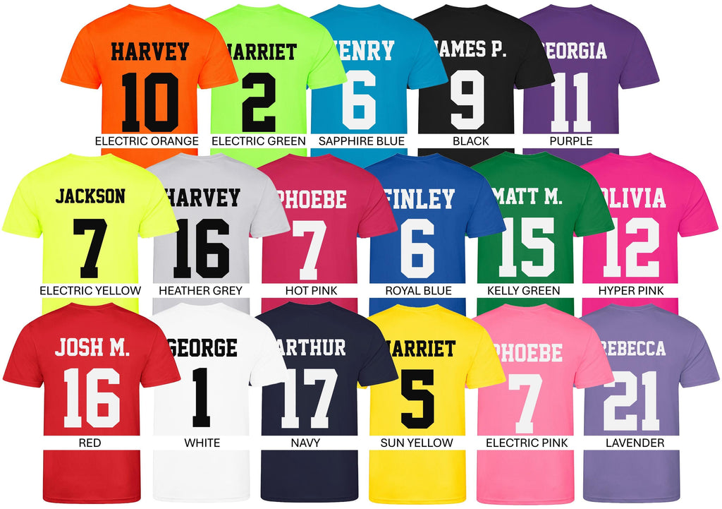 Adults Personalised Football Shirt Sports Kit Custom Initials Team Name Number