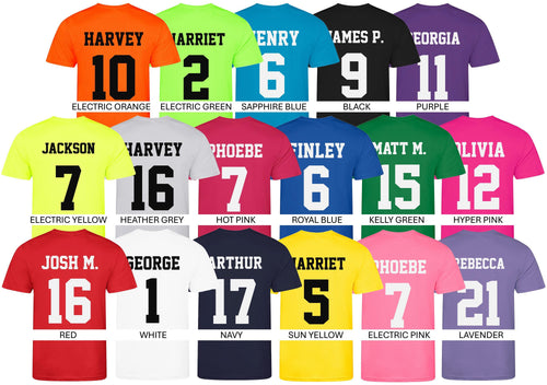 Adults Personalised Football Shirt Sports Kit Custom Initials Team Name Number