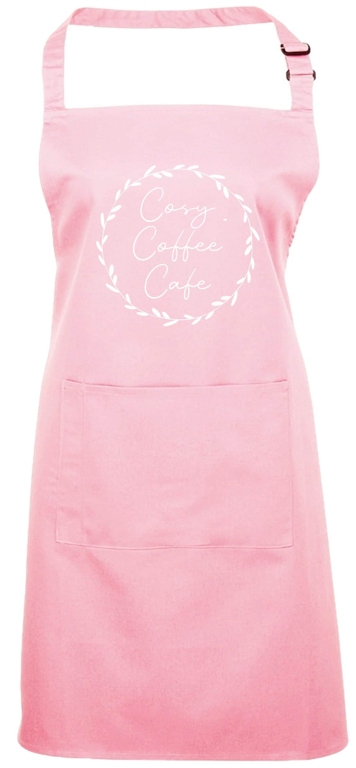 Personalised Floral Wreath Apron Custom Name Text Print Design
