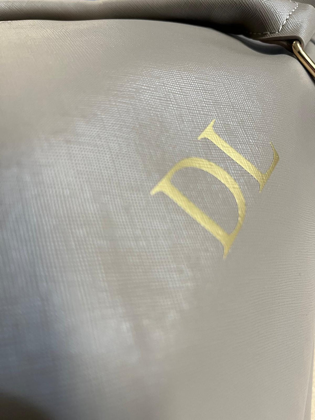Personalised Initials Vegan Faux Leather Weekend Holdall Bag With Detachable Strap - Custom Monogram Gifts For Her