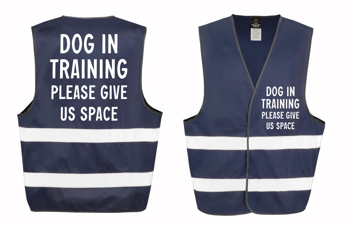 Dog In Training Walking Hi-Vis Waistcoat Reflective Safety Vest