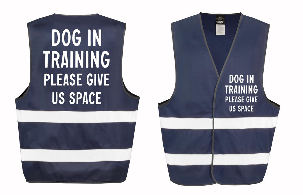 Dog In Training Walking Hi-Vis Waistcoat Reflective Safety Vest