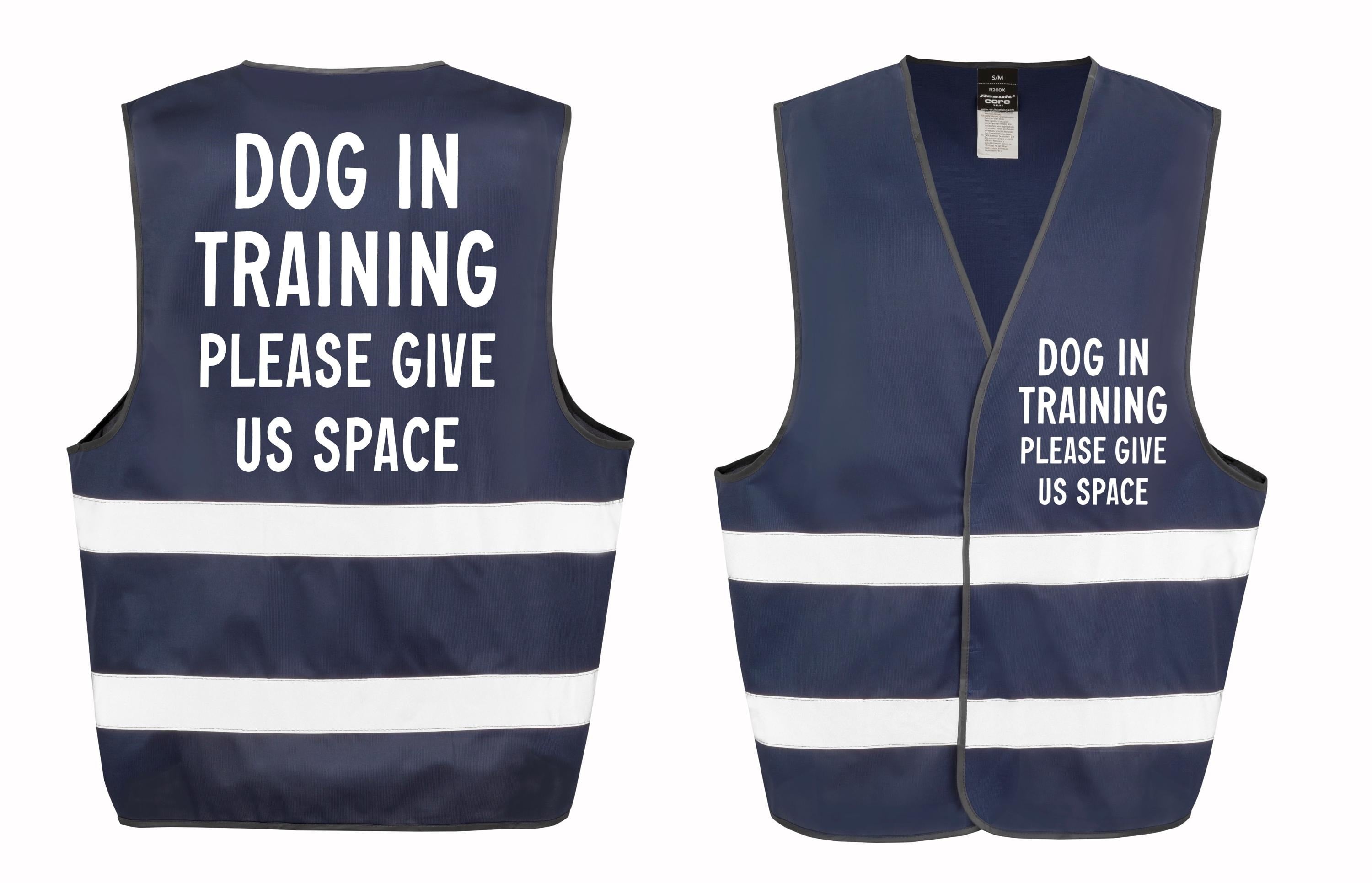 Dog In Training Walking Hi-Vis Waistcoat Reflective Safety Vest