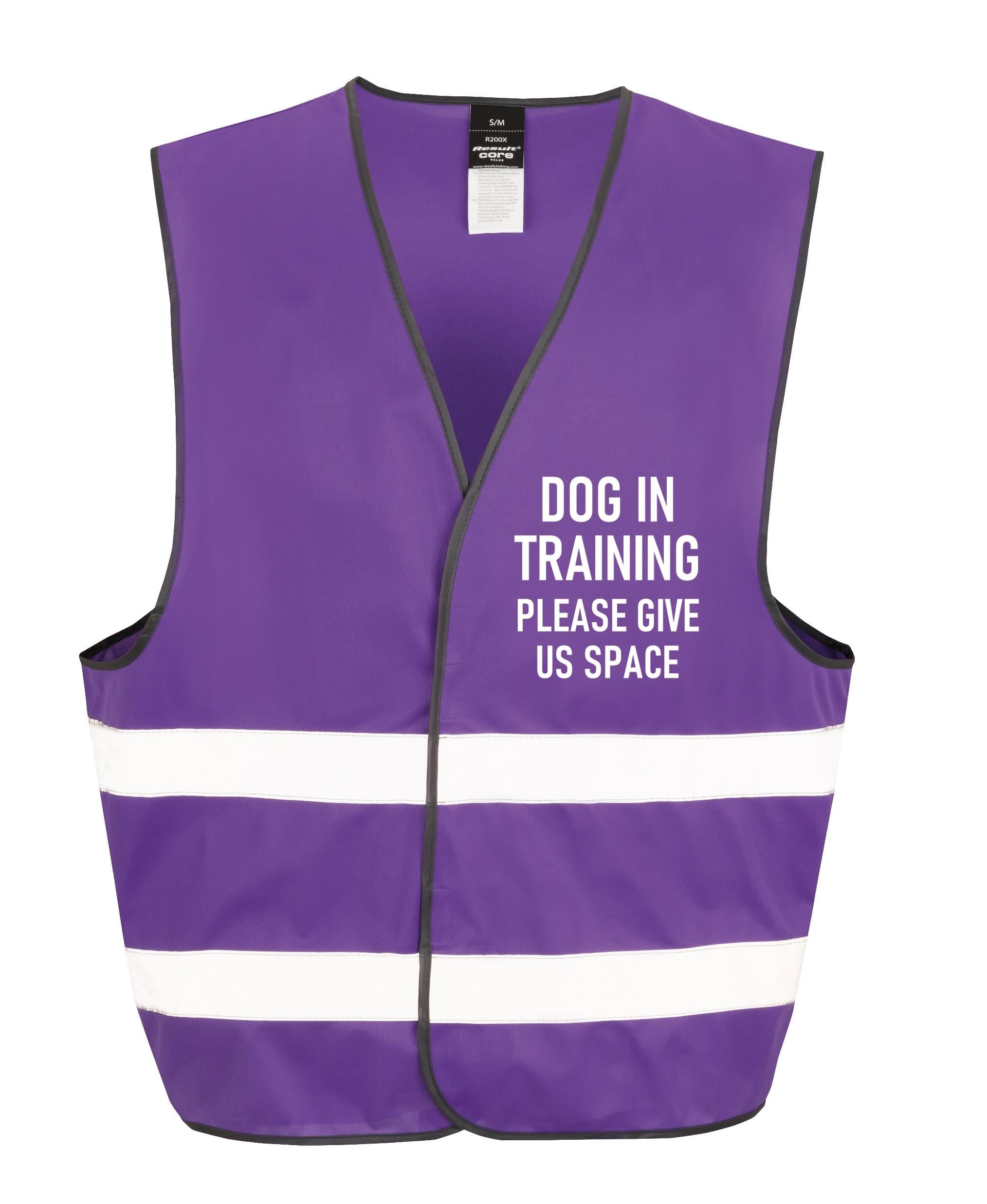 Dog In Training Walking Hi-Vis Waistcoat Reflective Safety Vest