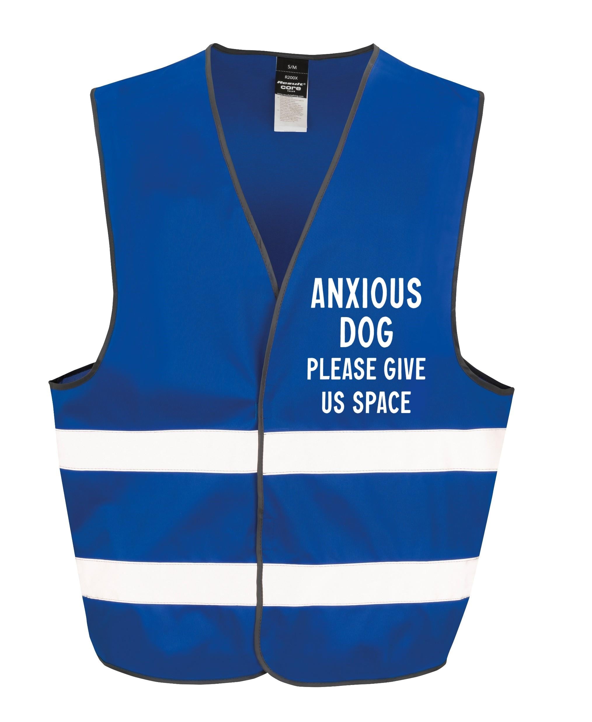 Anxious Dog Walking Hi-Vis Waistcoat Reflective Safety Vest