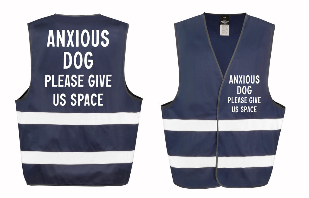 Anxious Dog Walking Hi-Vis Waistcoat Reflective Safety Vest