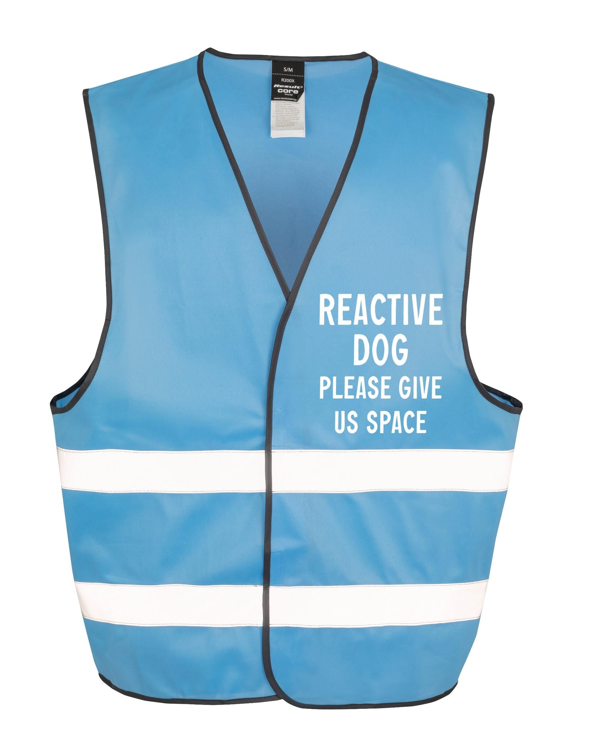 Reactive Dog Walking Hi-Vis Waistcoat Reflective Safety Vest