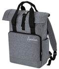 Personalised Name Large Recycled Roll Top Laptop Backpack Custom School Rucksack College Bag