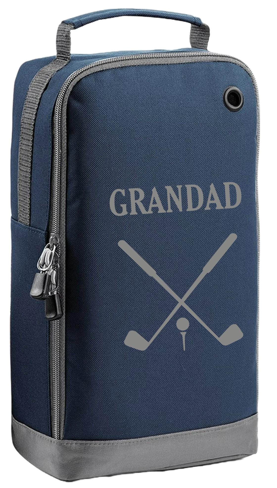 Personalised Gold Name Initials Shoe Bag Father's Day Dad Grandad Gift