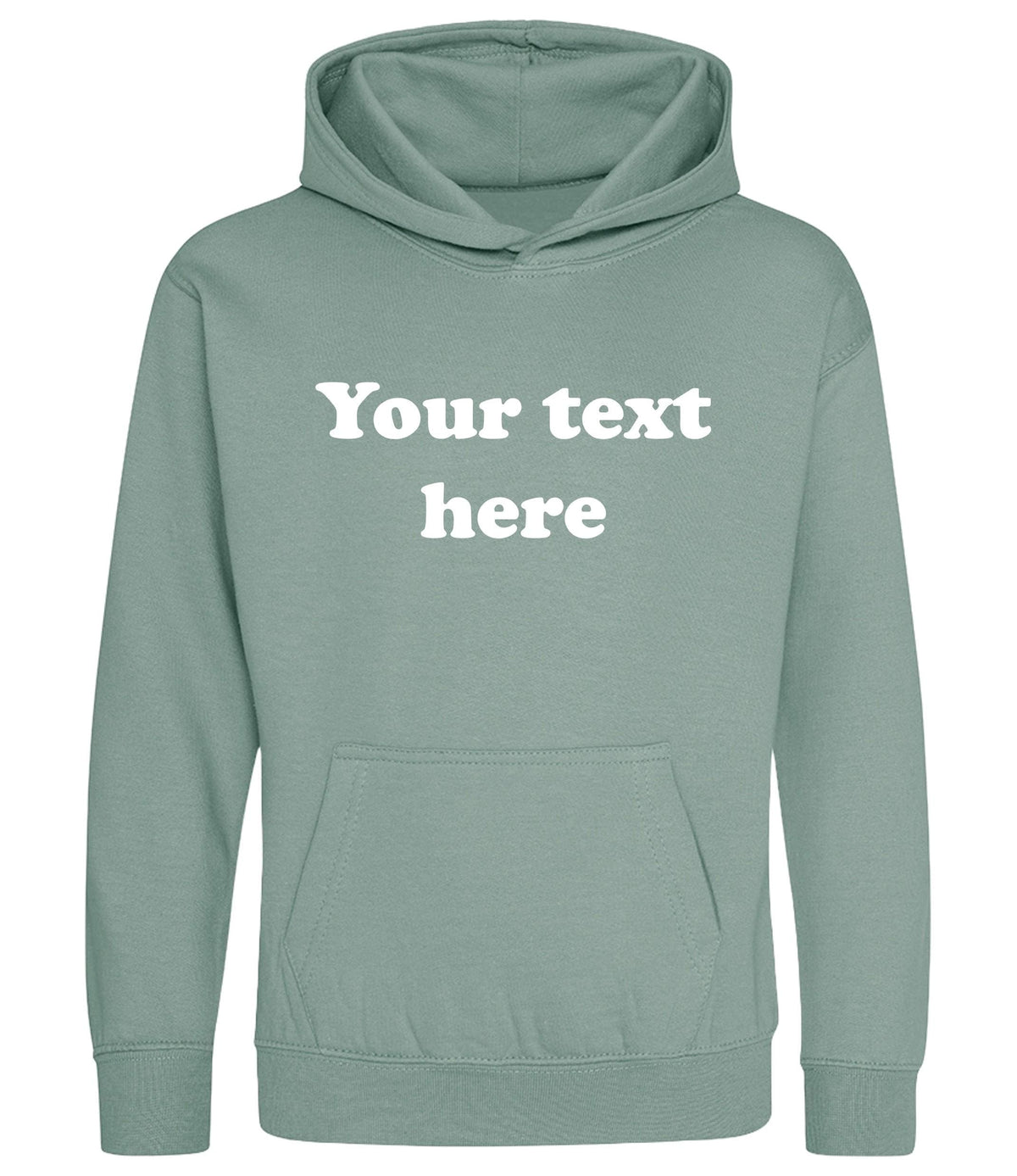 Personalised Your Text Hoodie (Kids & Adults Sizes) Custom Name Design Girls Boys Ladies Mens