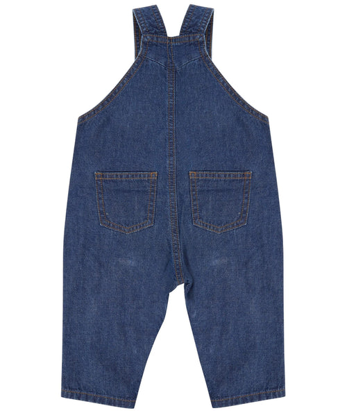 Embroidered Cars Personalised Name Baby & Toddler Cotton Denim Dungarees Custom Text Boys Gift