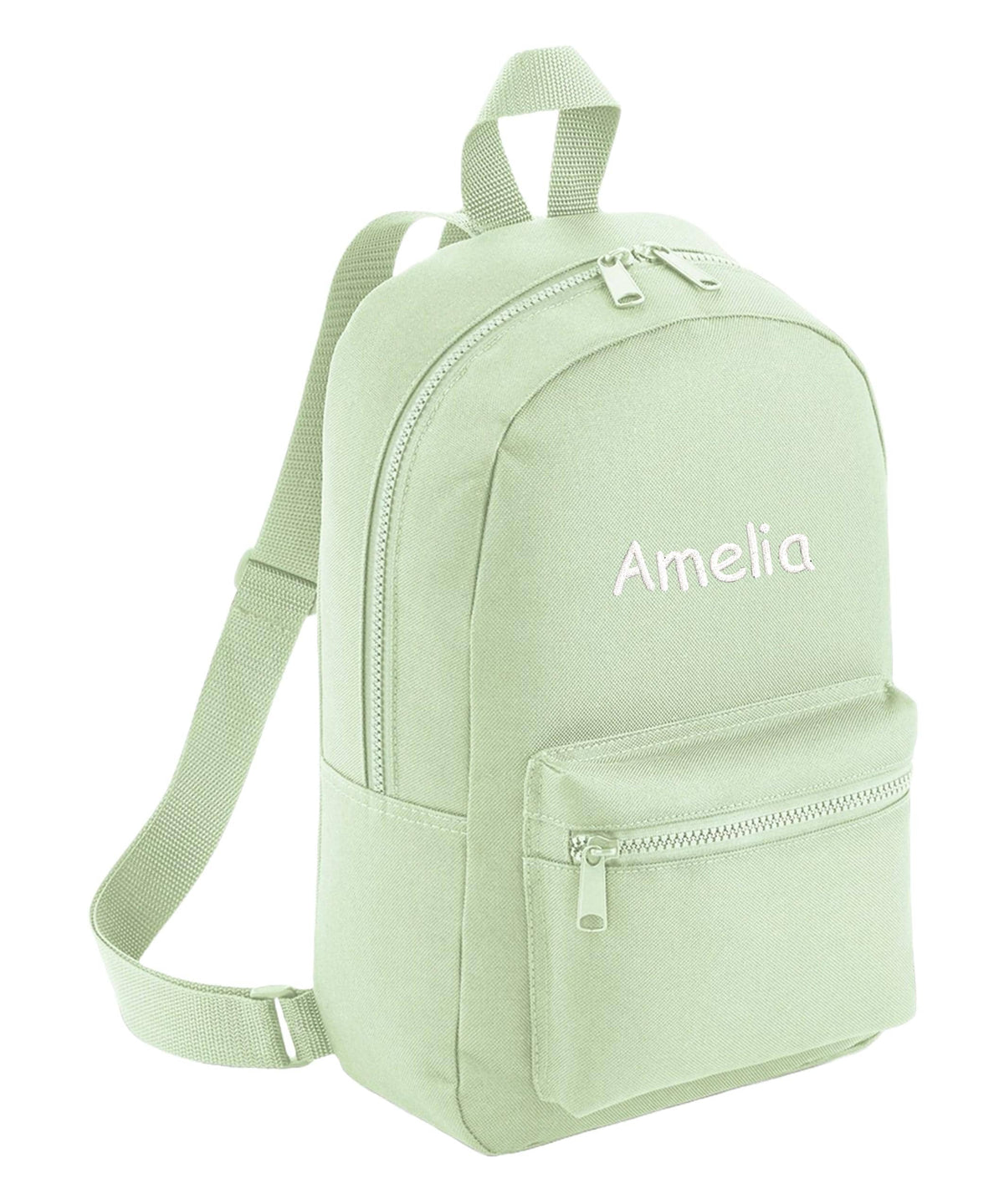 Embroidered Kids Personalised Name Mini Backpack Custom Text School Rucksack Nursery Bag