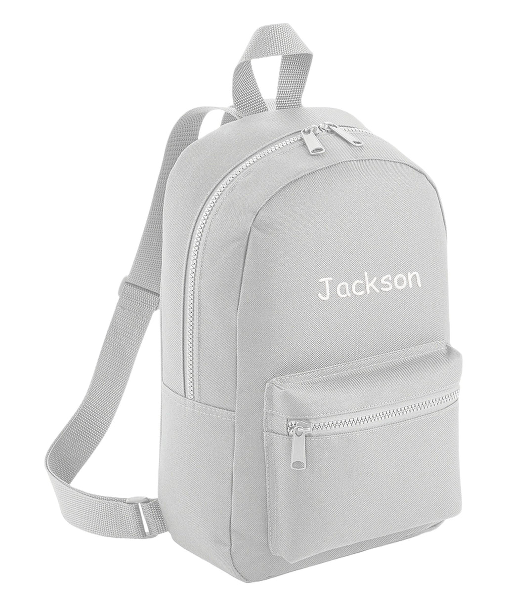 Embroidered Kids Personalised Name Mini Backpack Custom Text School Rucksack Nursery Bag