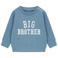 Embroidered Big & Little Brother Boys Sustainable Sweatshirts Blue Baby and Toddler Varsity Matching New Siblings