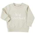 Embroidered Big & Little Brother Boys Sustainable Sweatshirts Stone Baby and Toddler Matching New Siblings