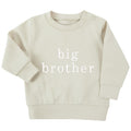 Embroidered Big & Little Brother Boys Sustainable Sweatshirts Stone Baby and Toddler Matching New Siblings
