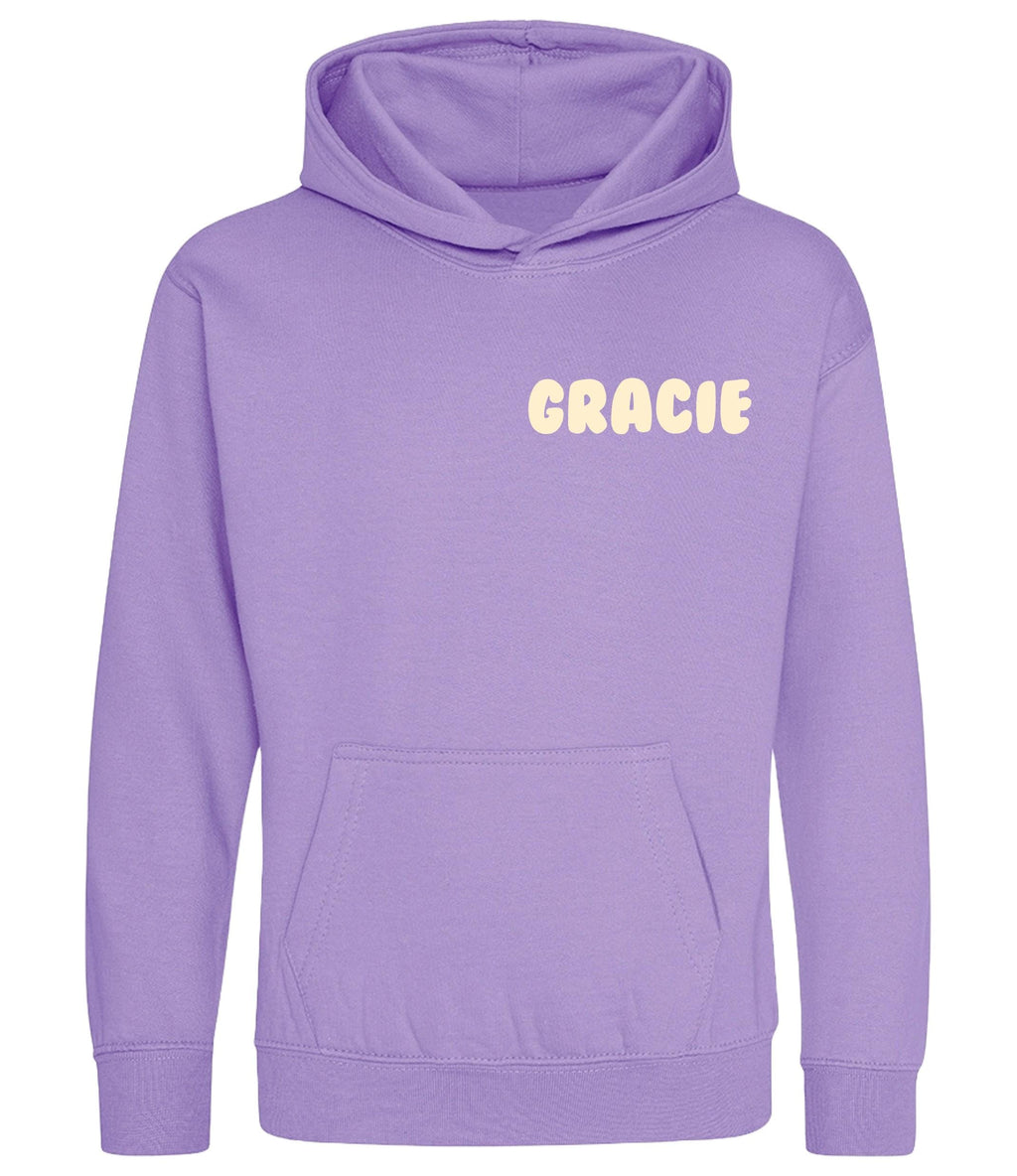 Personalised Bubble Font Name Hoodie (Kids & Adults Sizes) Custom Text Year Established Design