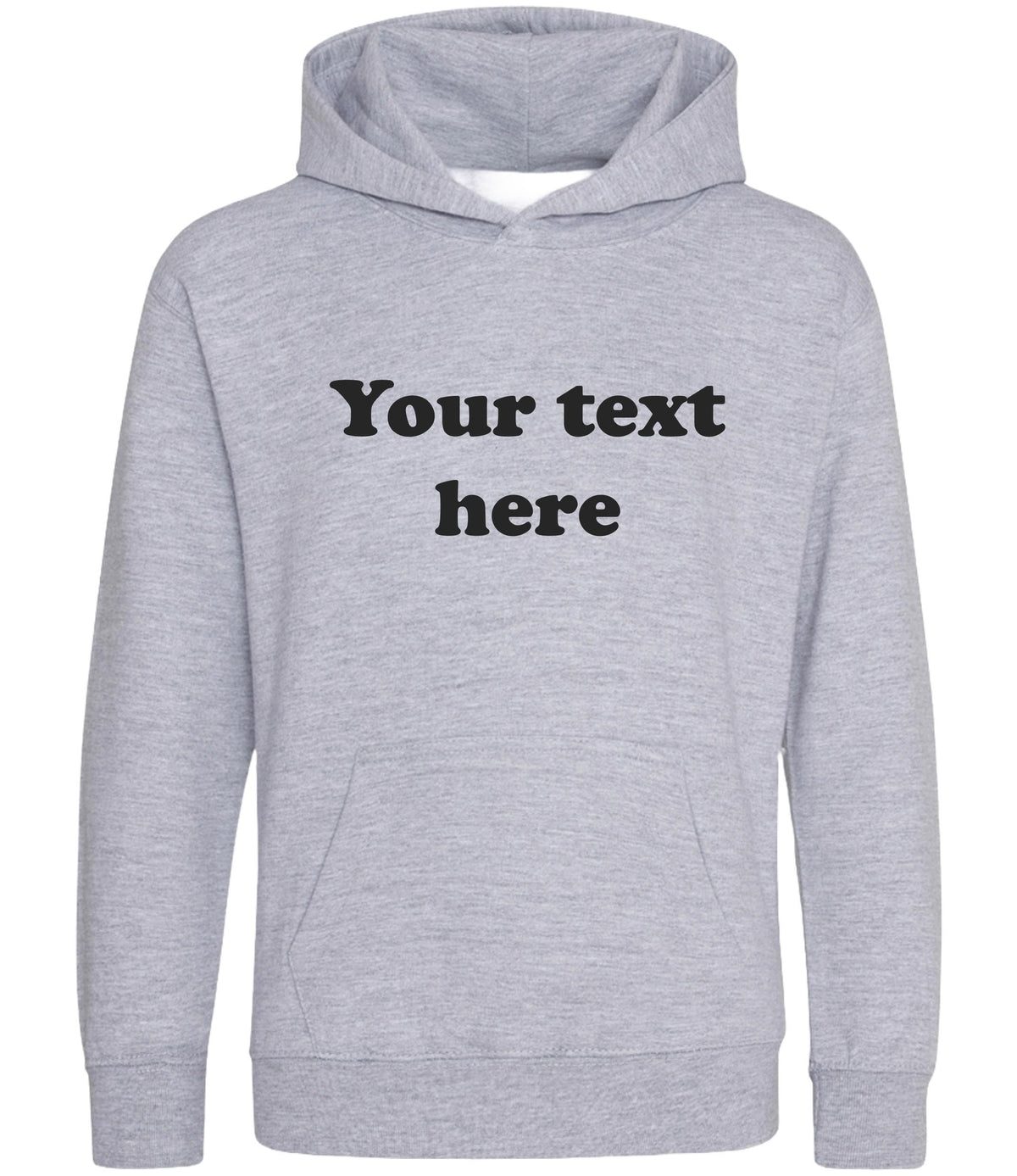 Personalised Your Text Hoodie (Kids & Adults Sizes) Custom Name Design Girls Boys Ladies Mens