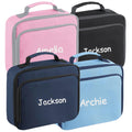Embroidered Kids Personalised Name Lunch Cool Bag Box Custom Text School Nursery