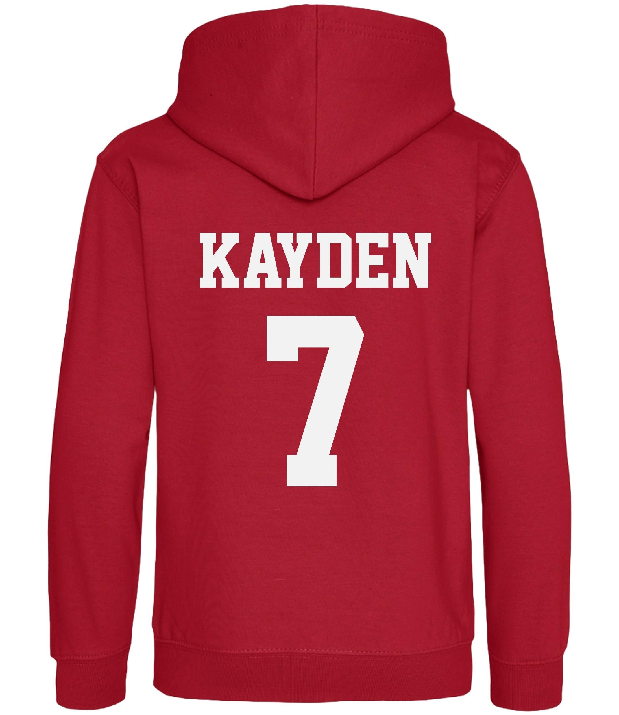 Personalised Football Hoodies (Kids & Adults Sizes) Custom Name and Number Team Club Sports Kit