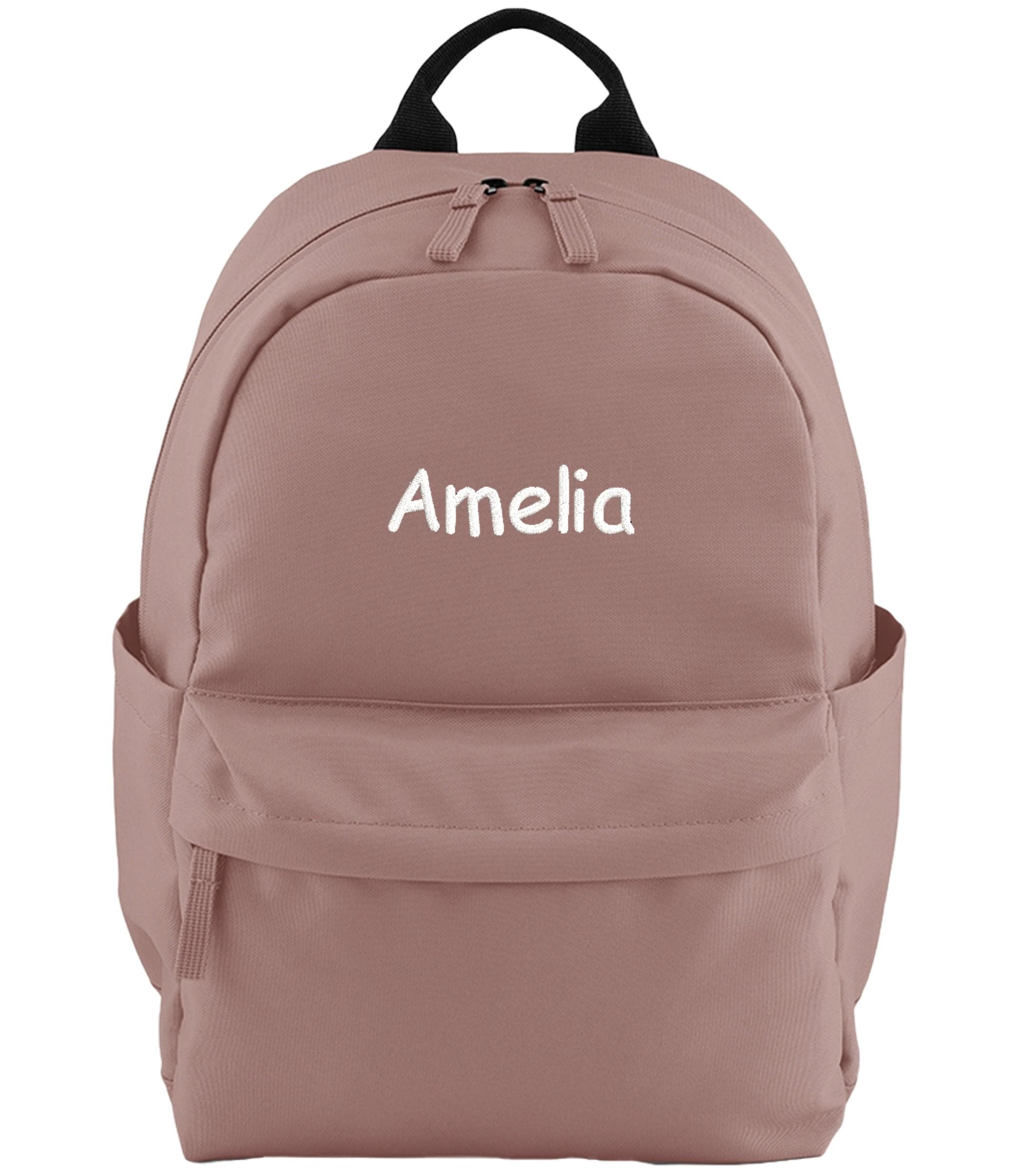 Embroidered Kids Personalised Name Small Backpack Custom Text School Rucksack Nursery Bag