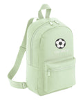 Embroidered Football Boys Personalised Name Mini Backpack Custom Text School Rucksack Nursery Bag