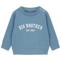 Embroidered Big Brother Personalised Year Boys Sustainable Sweatshirts Baby and Toddler Custom Varsity New Sibling Gift