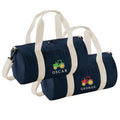 Embroidered Kids Tractor Personalised Name Mini Barrel Bag Boys Custom School Nursery Holdall Bag