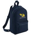 Embroidered Kids Digger Personalised Name Mini Backpack Boys Custom School Rucksack Nursery Bag