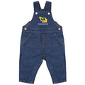 Embroidered Personalised Name Baby & Toddler Cotton Denim Dungarees Custom Text Digger Boys Gift