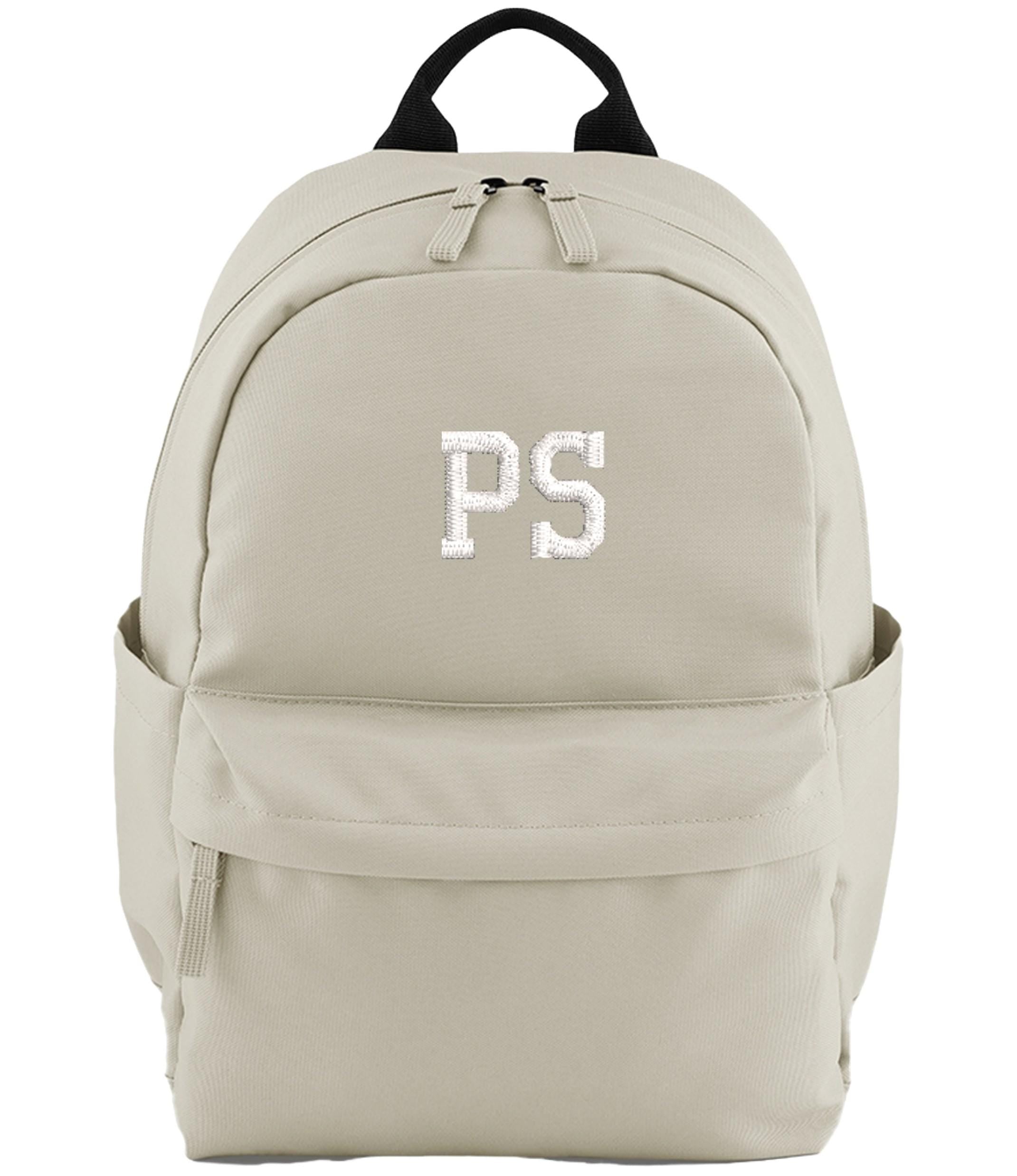 Embroidered Kids Personalised Initials Small Backpack Custom Name Text School Rucksack Nursery Bag