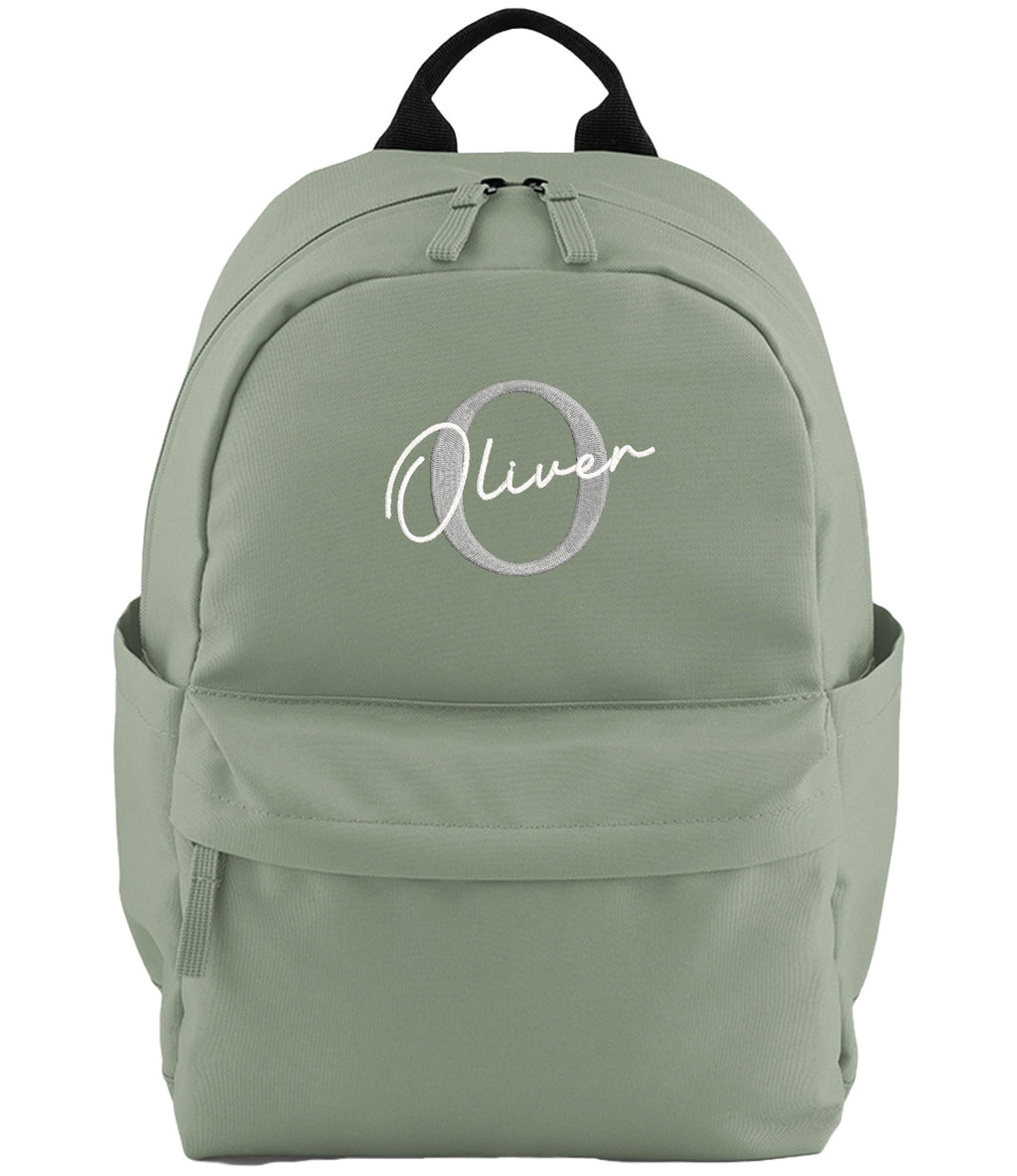 Embroidered Kids Personalised Initial Name Small Backpack Custom Text School Rucksack Nursery Bag