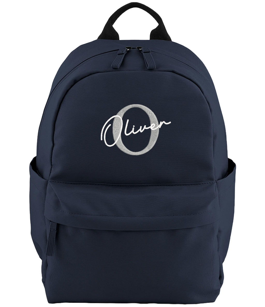 Embroidered Kids Personalised Initial Name Small Backpack Custom Text School Rucksack Nursery Bag