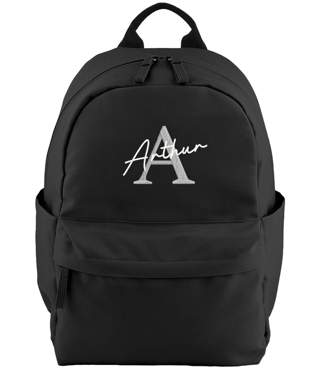 Embroidered Kids Personalised Initial Name Small Backpack Custom Text School Rucksack Nursery Bag