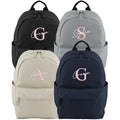 Embroidered Girls Personalised Initial Name Small Backpack Custom Text School Rucksack Nursery Bag