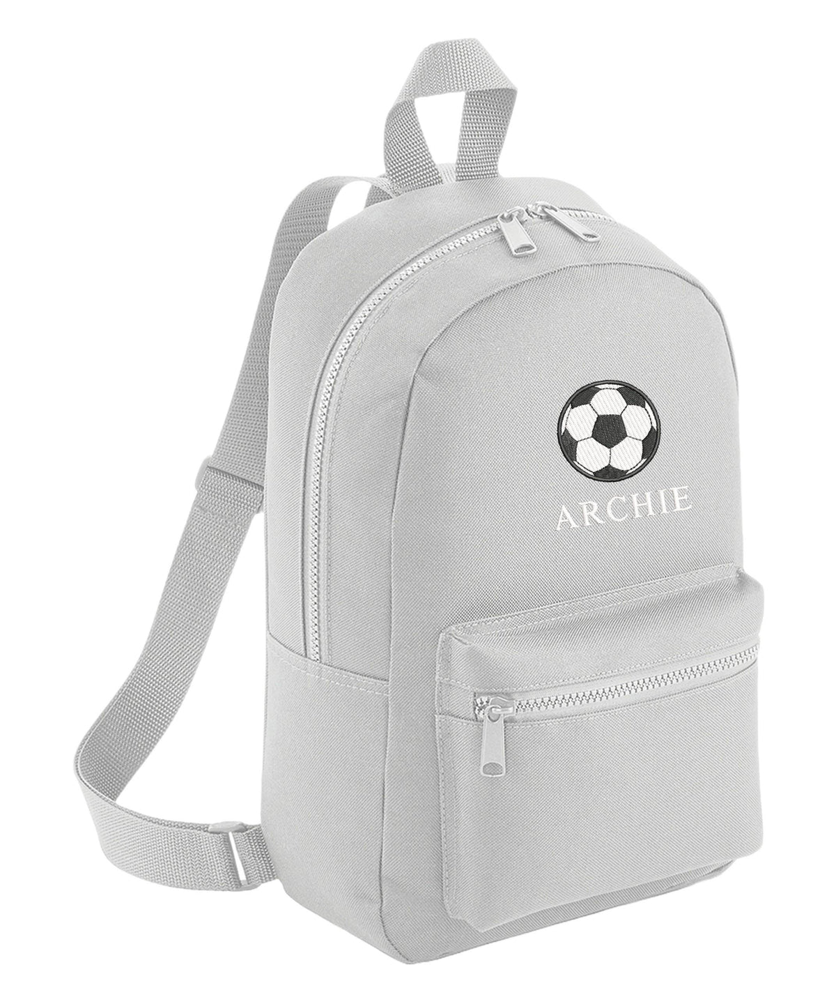 Embroidered Football Boys Personalised Name Mini Backpack Custom Text School Rucksack Nursery Bag