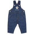 Embroidered Football Personalised Name Baby & Toddler Cotton Denim Dungarees Custom Text Boys Gift