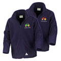 Embroidered Tractor Personalised Name Boys Fleece Jacket Navy Kids Custom Text Farm Coat