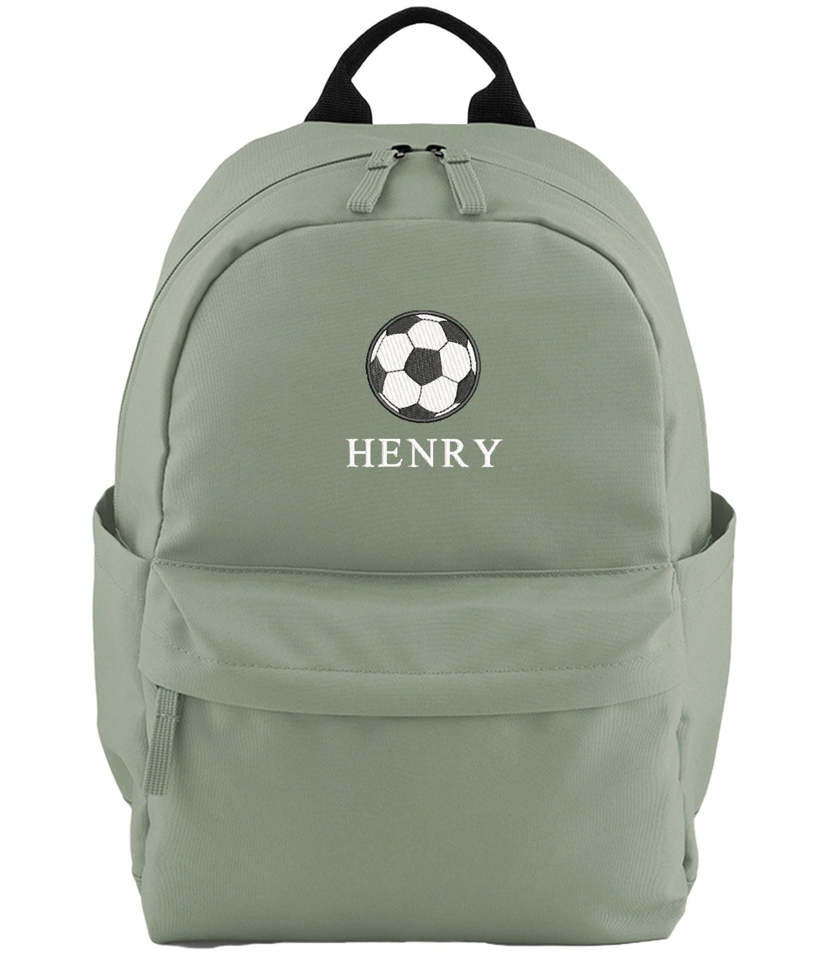 Embroidered Kids Football Personalised Name Small Backpack Boys Custom School Rucksack Nursery Bag