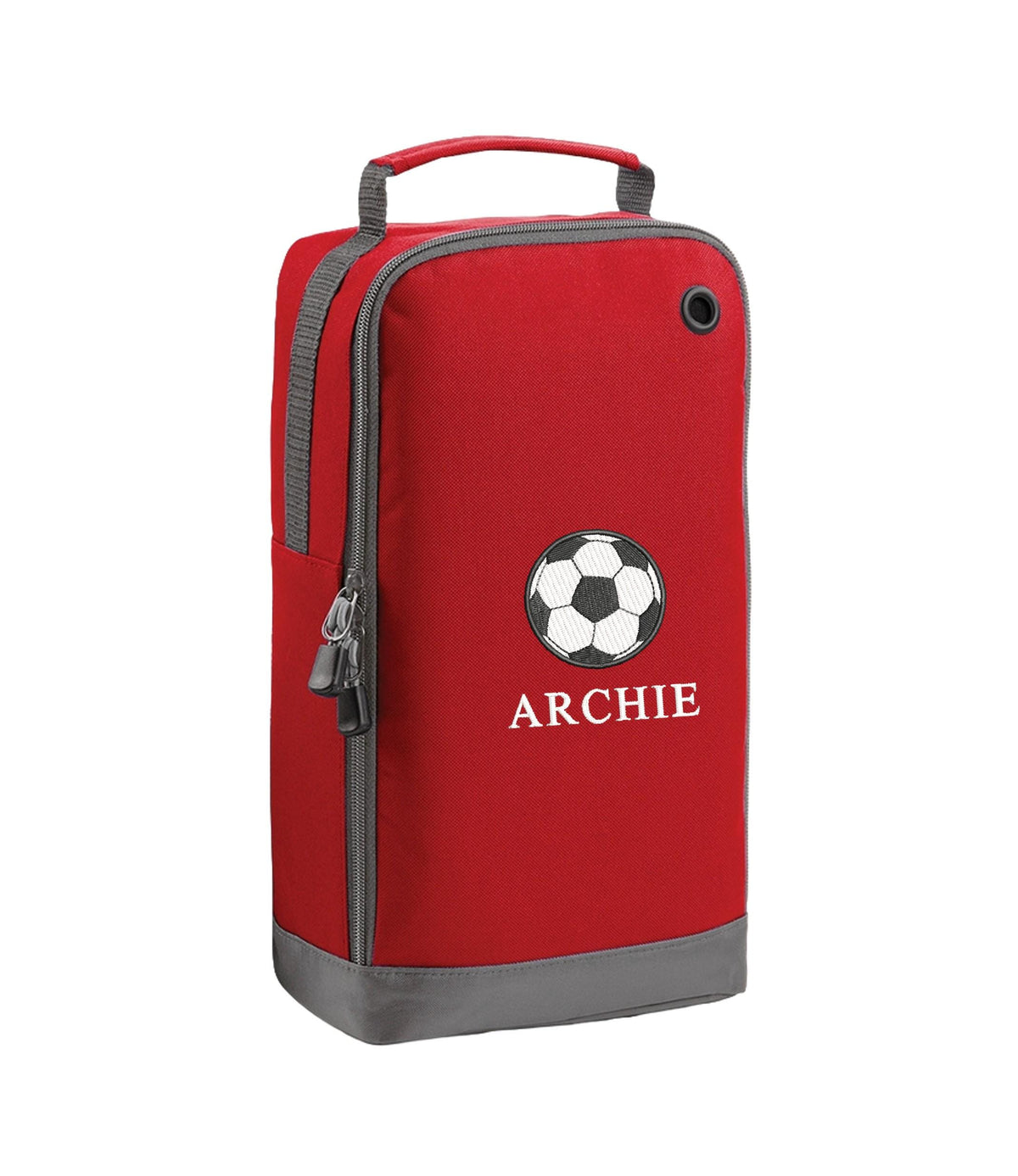 Embroidered Kids Personalised Name Football Shoe Bag Custom Text School Trainers Boots PE Kit