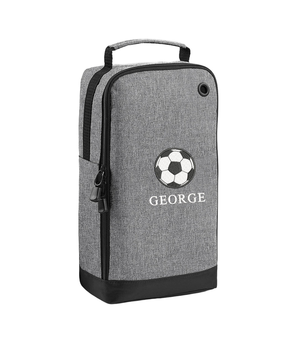 Embroidered Kids Personalised Name Football Shoe Bag Custom Text School Trainers Boots PE Kit
