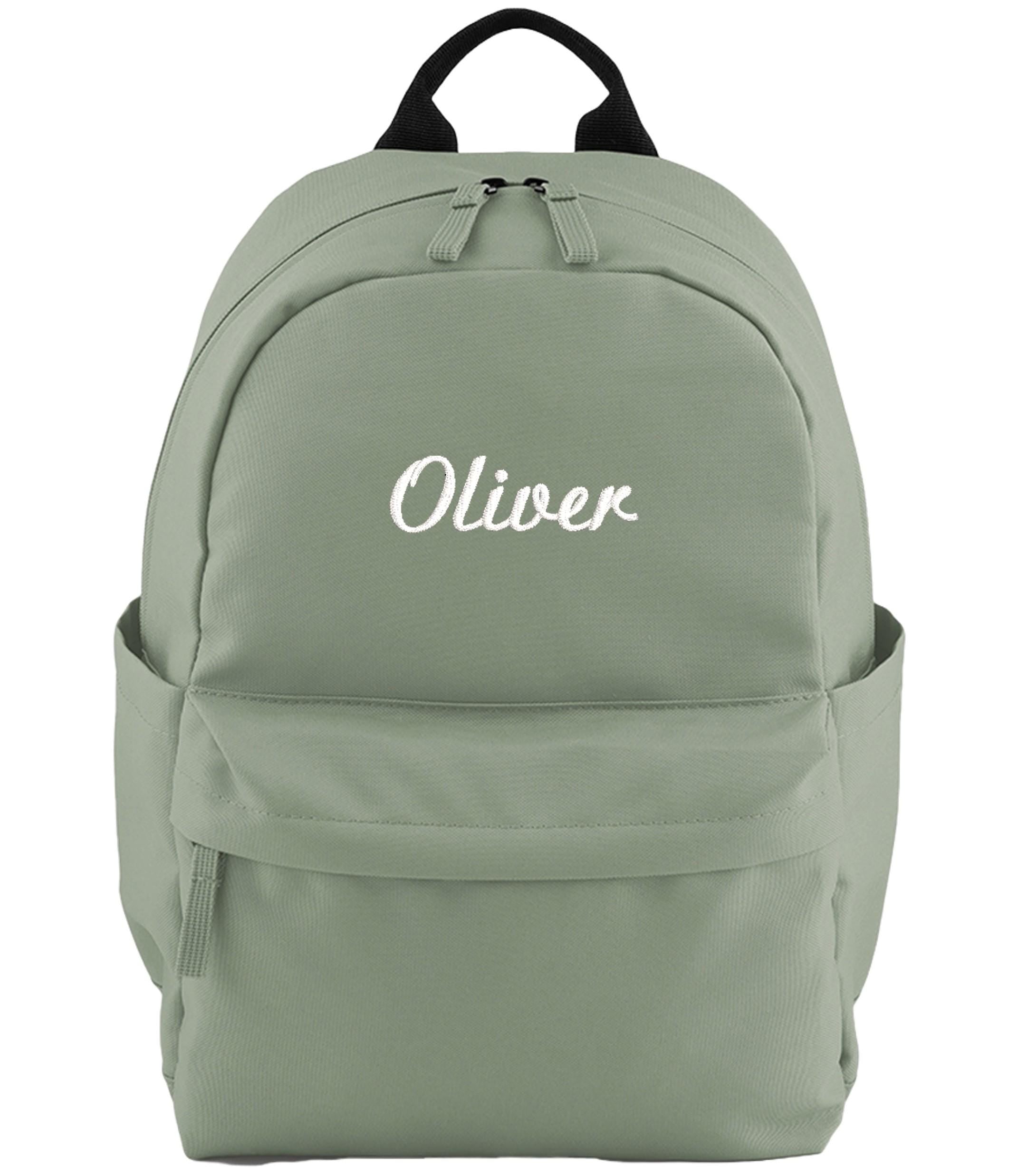 Embroidered Kids Personalised Name Small Backpack Custom Text School Rucksack Nursery Bag