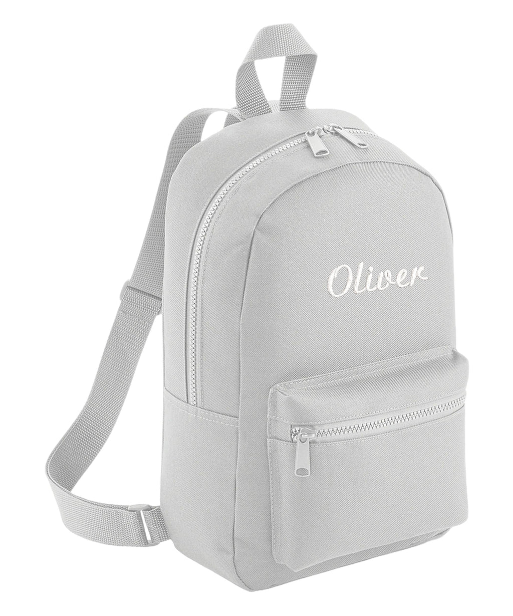 Embroidered Kids Personalised Name Mini Backpack Custom Text School Rucksack Nursery Bag