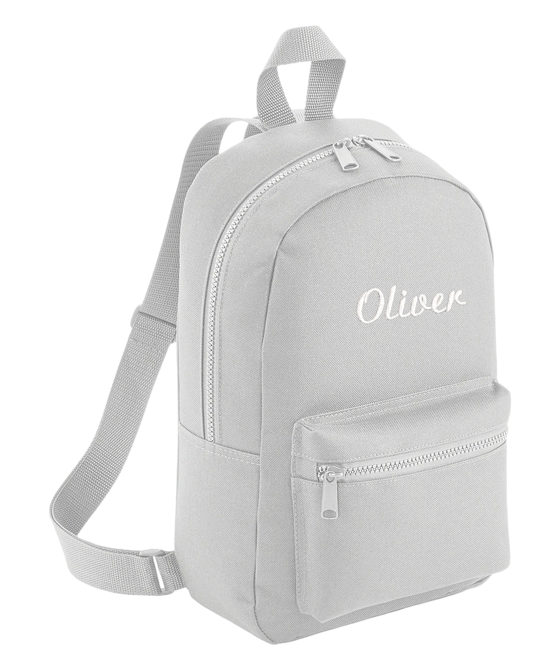 Embroidered Kids Personalised Name Mini Backpack Custom Text School Rucksack Nursery Bag
