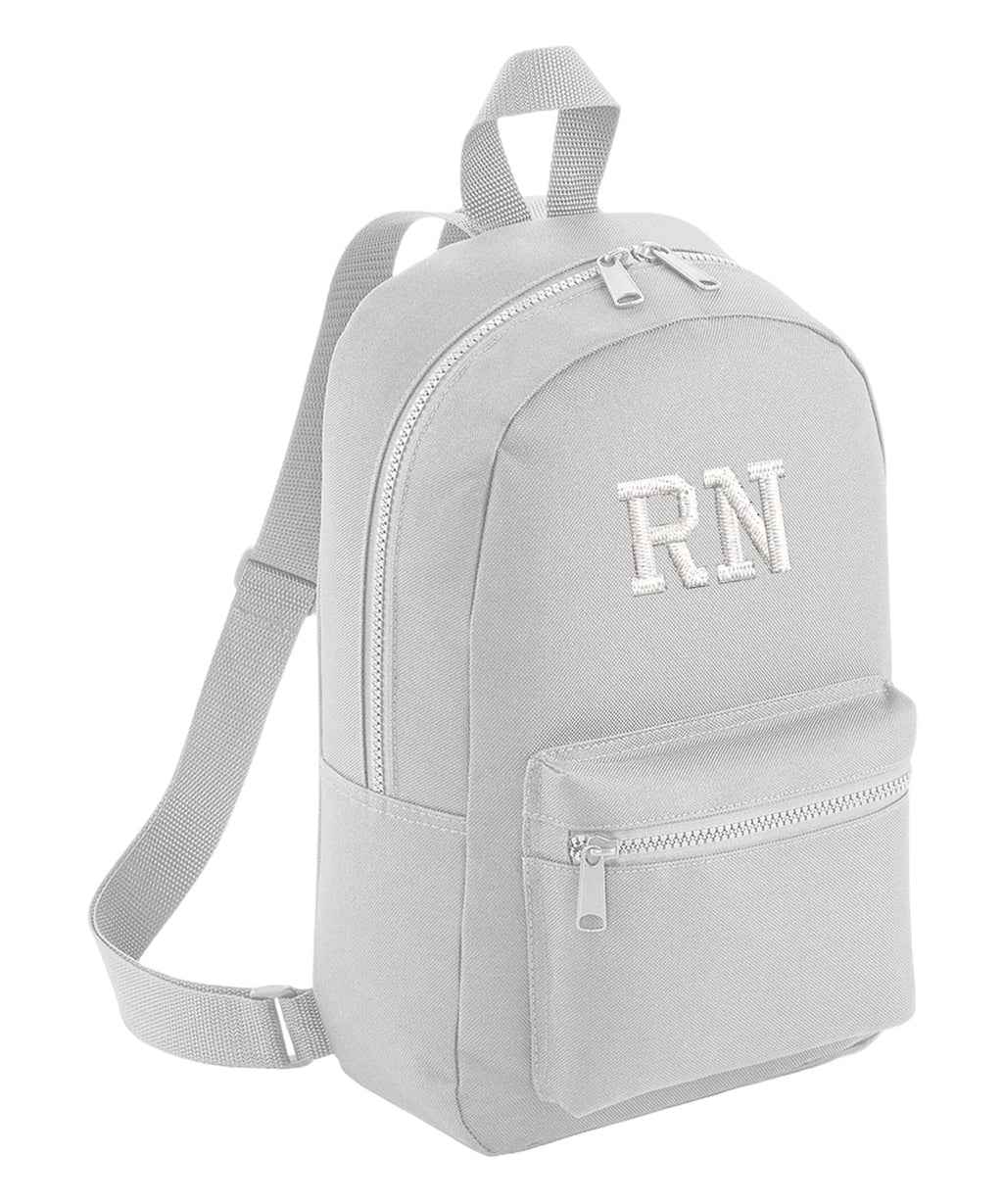 Embroidered Kids Personalised Initials Mini Backpack Custom Name Text School Rucksack Nursery Bag